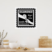 ダイヤモンド結婚60周年伝統的 ポスター (キッチン)
