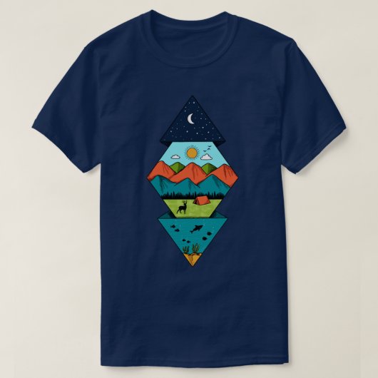 ダイヤモンド自然 Tシャツ (デザイン正面)