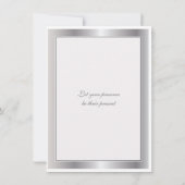 ダイヤモンド記念メダリオン パーティー招待状 招待状 (裏面)