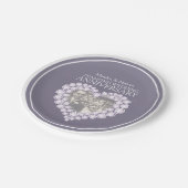 ダイヤモンド記念写真ハート紙プレート ペーパープレート (アングル)