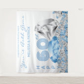 ダイヤモンド記念日の背景 タペストリー (正面)