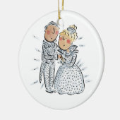 ダイヤモンド記念日 セラミックオーナメント (左)