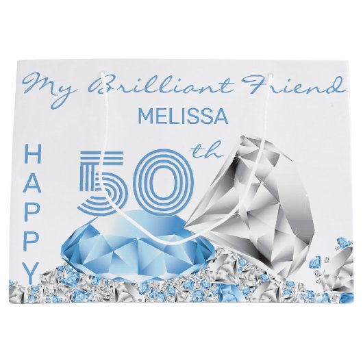 ダイヤモンド誕生日 ラージペーパーバッグ (正面)