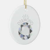 ダイヤモンド誕生石 セラミックオーナメント (右)