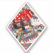 ダイヤモンド遊のカード形状 – ギャンブラー喜び シール (正面)