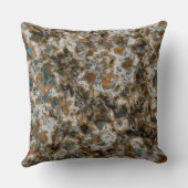 ダイヤモンド金ゴールドとターコイズ クッション (裏面)