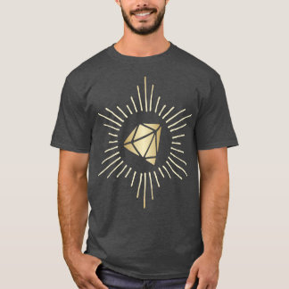 ダイヤモンド金ゴールドスケッチ Tシャツ