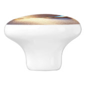 ダイヤモンド金ゴールドリングや輪オンビーチ セラミックノブ (側面)