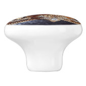 ダイヤモンド金ゴールドリングや輪 セラミックノブ (側面)