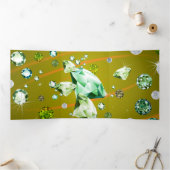 ダイヤモンド銀河系10 三つ折りクリスマスカード (内部)