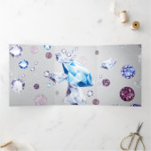 ダイヤモンド銀河系3 三つ折りクリスマスカード (内部)