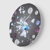 ダイヤモンド銀河系5 ラージ壁時計 (傾斜)