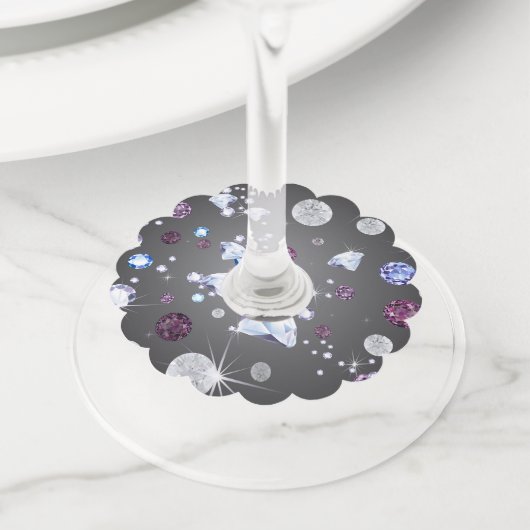 ダイヤモンド銀河系5 ワイングラスタグ (クローズアップ)