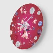 ダイヤモンド銀河系6 ラージ壁時計 (傾斜)