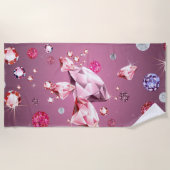 ダイヤモンド銀河系9 ビーチタオル (正面)