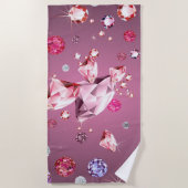 ダイヤモンド銀河系9 ビーチタオル (正面)