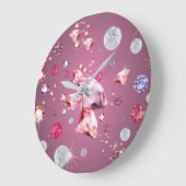 ダイヤモンド銀河系9 ラージ壁時計 (傾斜)