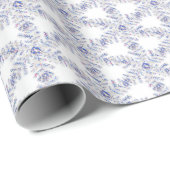 ダイヤモンド雪の上の白 ラッピングペーパー (ロールコーナー)