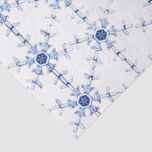 ダイヤモンド雪の結晶模様の包装紙 薄葉紙 (詳細)