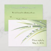 ダイヤモンド露ドロップRSVP 招待状 (正面/裏面)