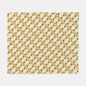 ダイヤモンド黄金 フリースブランケット (正面(横))