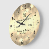 ダイヤモンド50周年記念 ラージ壁時計 (傾斜)