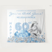 ダイヤモンド60周年の背景 タペストリー (正面(横))