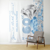 ダイヤモンド60周年の背景 タペストリー (インサイチュ)