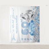 ダイヤモンド60周年の背景 タペストリー (正面)