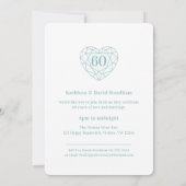 ダイヤモンド60周年ラブパーティーの招待状 招待状 (裏面)