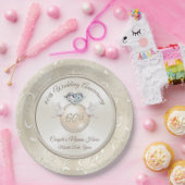 ダイヤモンド60周年紙プレート ペーパープレート (パーティー)