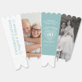 ダイヤモンド60周年結婚の2枚の写真 フェイバーボックス (見開き)