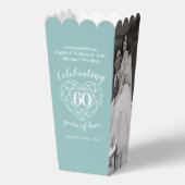 ダイヤモンド60周年結婚の2枚の写真 フェイバーボックス (正面)