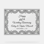 ダイヤモンド60周年結婚パーティー アクリルサイン (正面)