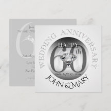 ダイヤモンド60周年結婚記念日招待状