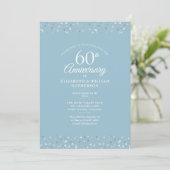 ダイヤモンド60周年結婚記念日 ハートのコンフェッティ 招待状 (スタンド正面)