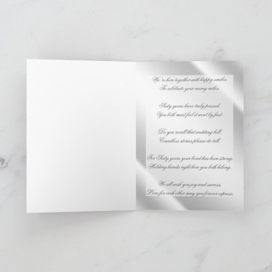 ダイヤモンド60周年記念グリーティングカード カード (内部)