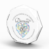 ダイヤモンド60周年記念ハートアート名 フォトブロック (右)