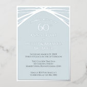 ダイヤモンド60周年記念パーティー 箔招待状 (正面)