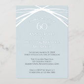 ダイヤモンド60周年記念パーティー 箔招待状 (正面)