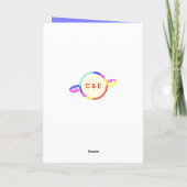 ダイヤモンド60周年記念写真名を追加パープル カード (裏面)