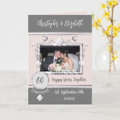 ダイヤモンド60周年記念写真名grayを追加 カード (黄色い花)