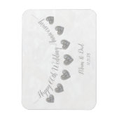 ダイヤモンド60th母とパパ結婚の記念日 マグネット (縦)