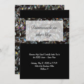 ダイヤモンド-きらきら光るプロム招待状 招待状 (正面/裏面)