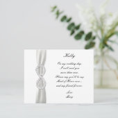 ダイヤモンド インフィニティ ホワイト ウェディング メイド オブ オナー カード (スタンド正面)