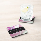 『ダイヤモンド・イン・ピンク・ローズ・パーソナ結婚ルズ』 コースター (右側)