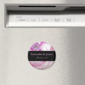 『ダイヤモンド・イン・ピンク・ローズ・パーソナ結婚ルズ』 マグネット (インサイチュ (食洗機))