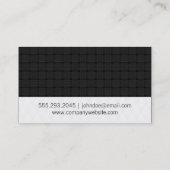ダイヤモンド&ウィーブ//パターンII 名刺 (裏面)