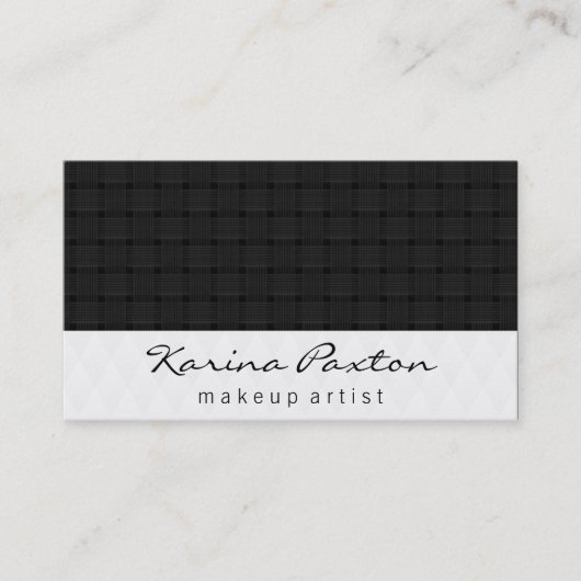 ダイヤモンド&ウィーブ//パターンII 名刺 (正面)