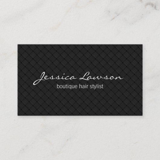 ダイヤモンド&ウィーブ//パターンIII 名刺 (正面)